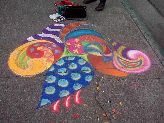 Chalk Art Honorable Mention: Abstract by Jake & Ann