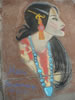 Chalk Art Runner Up: Native American Woman by Maria Bustamante of Fremont