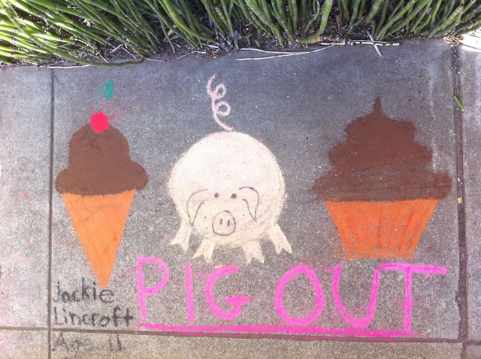 Honorable Mention - “Pig Out” by Jackie Lincroft